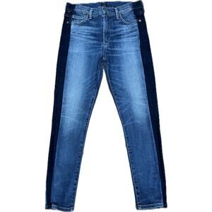 Citizens of Humanity Skinny Jeans Blue Dark Side Panel Stretch Denim Sz 27